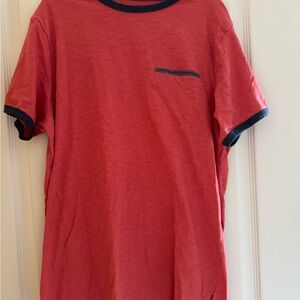 Levi’s, Red Men's T-Shirt with greyTrim. Sz L